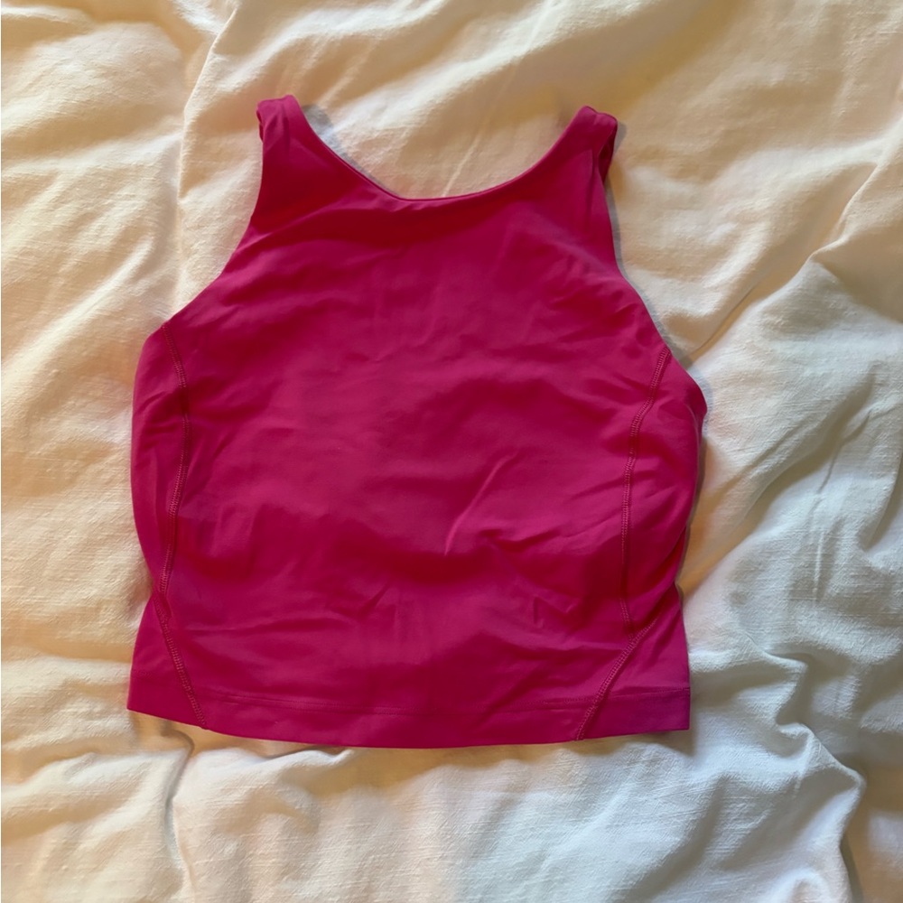 lululemon athletica Bright Fuchsia Cropped Tank